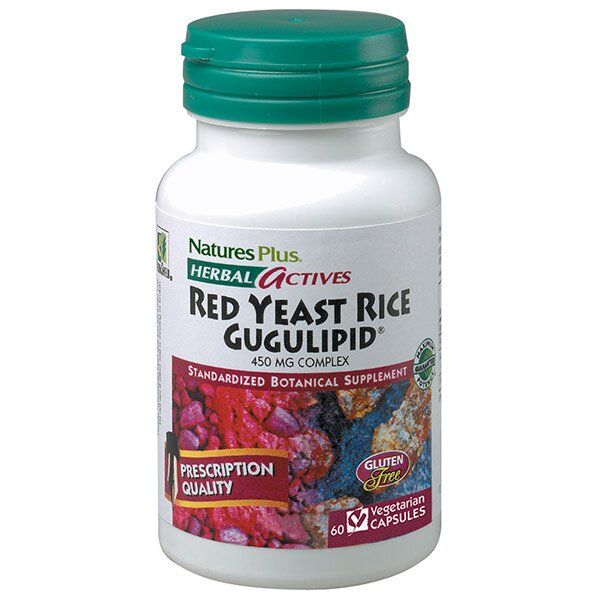 

Красный дрожжевой рис + Гуггулстероны Red Yest Rice Gugulipid Natures Plus 60 капсул (NP134)