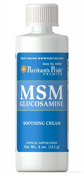 

МСМ Глюкозамин крем MSM Glucosamine Cream Puritan's Pride 113 г (PP426)