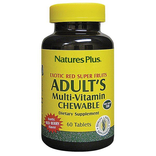 

Витамины для взрослых Adults Multi-Vitamin Chewable Nature's Plus ягоды 60 таблеток (NP138)