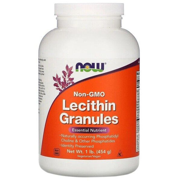 

Лецитин в гранулах Lecithin Now Foods без ГМО 454 г (NF454)