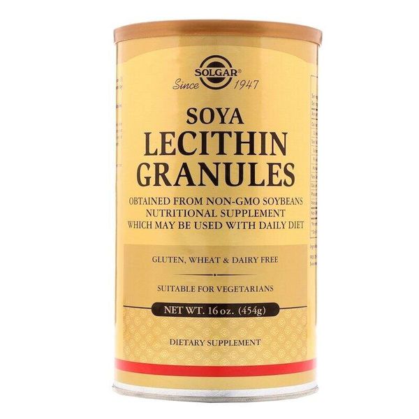 

Лецитин соєвий Lecithin Granules Solgar гранули 454 г (SOL158)