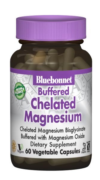 

Хелатный Магний Buffered Chelated Magnesium Bluebonnet Nutrition 60 капсул (BB119)