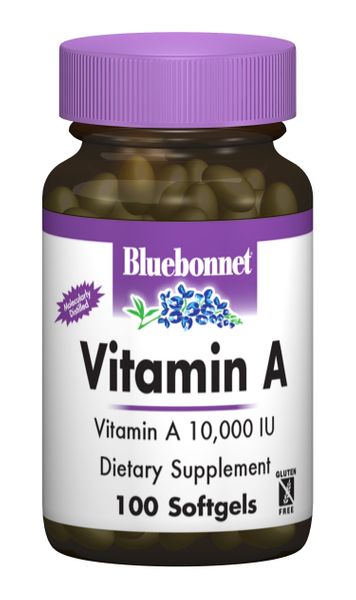 

Витамин А Vitamin A Bluebonnet Nutrition 10000 МЕ 100 капсул (BB107)