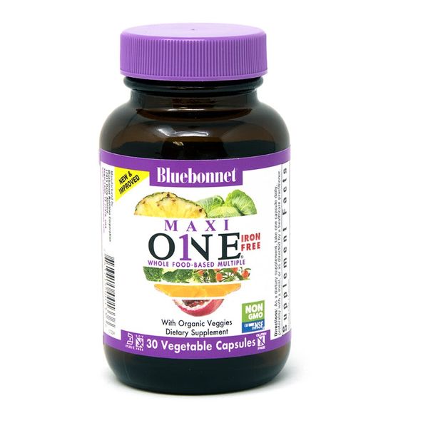 

Комплекс витаминив без железа Maxi One Iron Free Bluebonnet Nutrition 30 капсул (BB190)