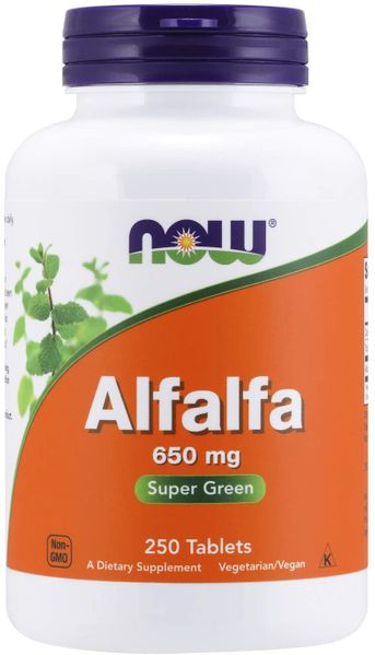 

Альфальфа (Люцерна) Alfalfa Now Foods 650 мг 250 таблеток (NF470)