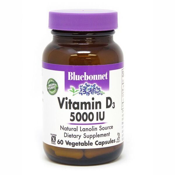 

Витамин D3 Vitamin D3 Bluebonnet Nutrition 5000 МЕ 60 капсул (BB169)