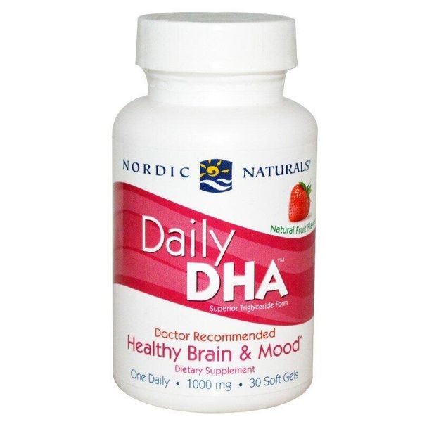 

Рыбий жир Daily DHA Nordic Naturals клубника 1000 мг 30 капсул (NN010)