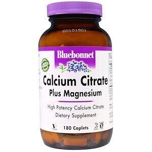 

Цитрат кальция + магний Calcium Citrate Plus Magnesium Bluebonnet Nutrition 180 каплет (BB080)