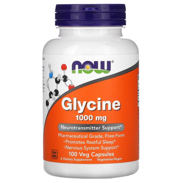 

Глицин Glycine Now Foods 1000 мг 100 капсул (NF089)