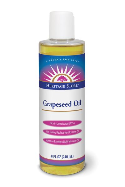 

Масло виноградных косточек Grapeseed Oil Heritage Store 240 мл (HRP006)