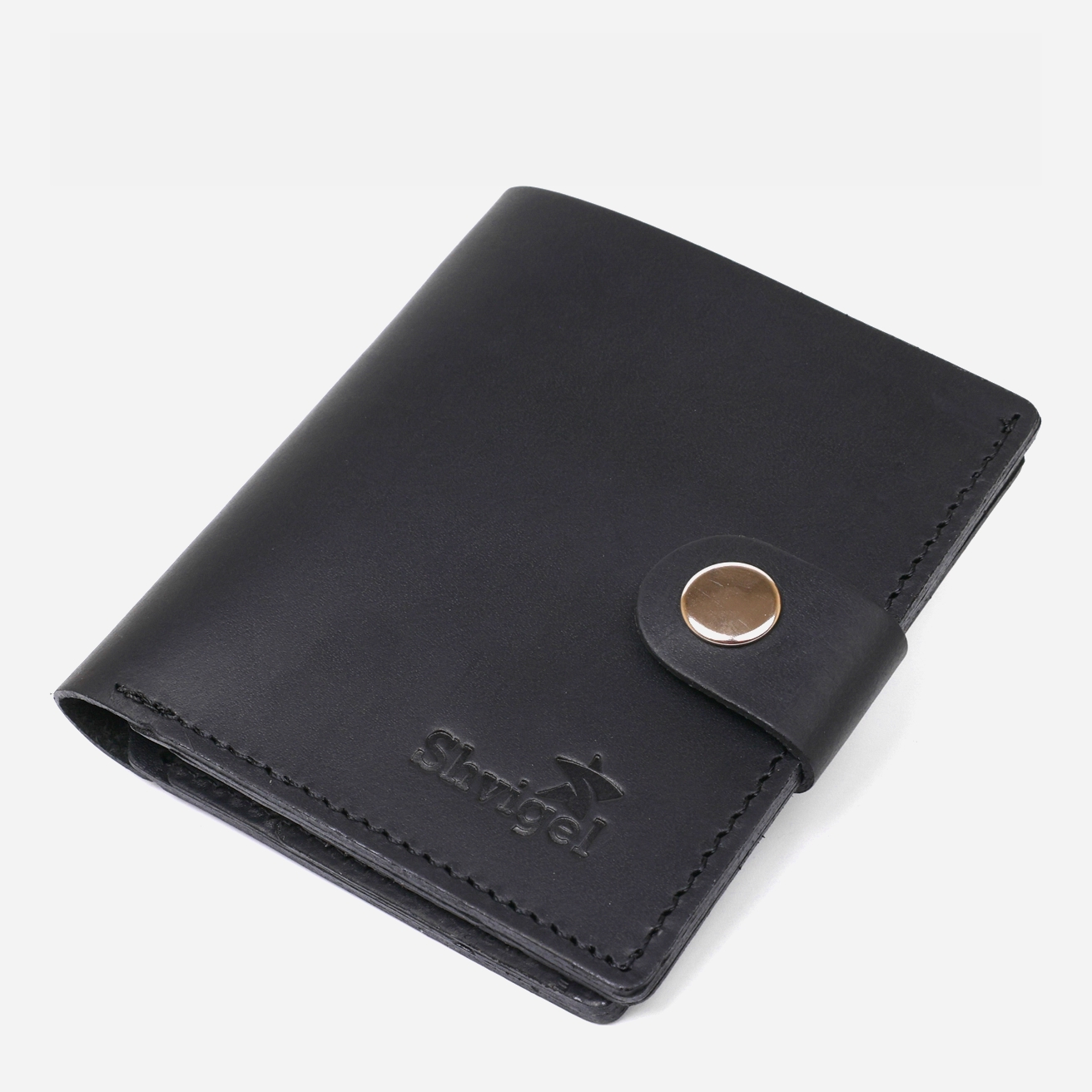 

Мужское портмоне кожаное Shvigel leather-16495 Черное
