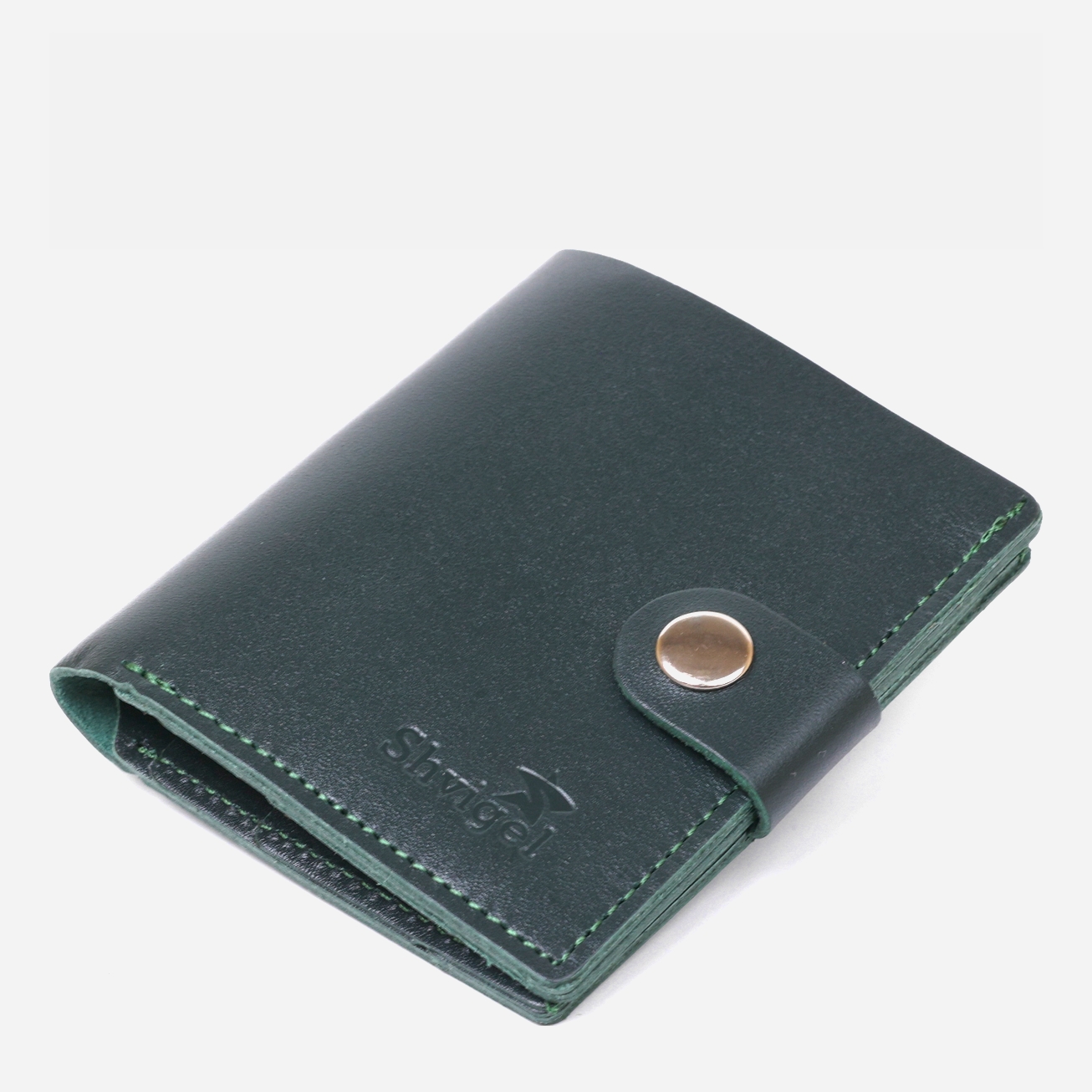 

Кошелек кожаный Shvigel leather-16511 Зеленый