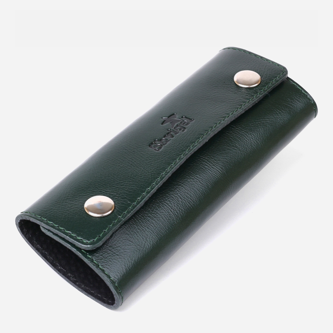 

Ключница кожаная Shvigel leather-16531 Зеленая