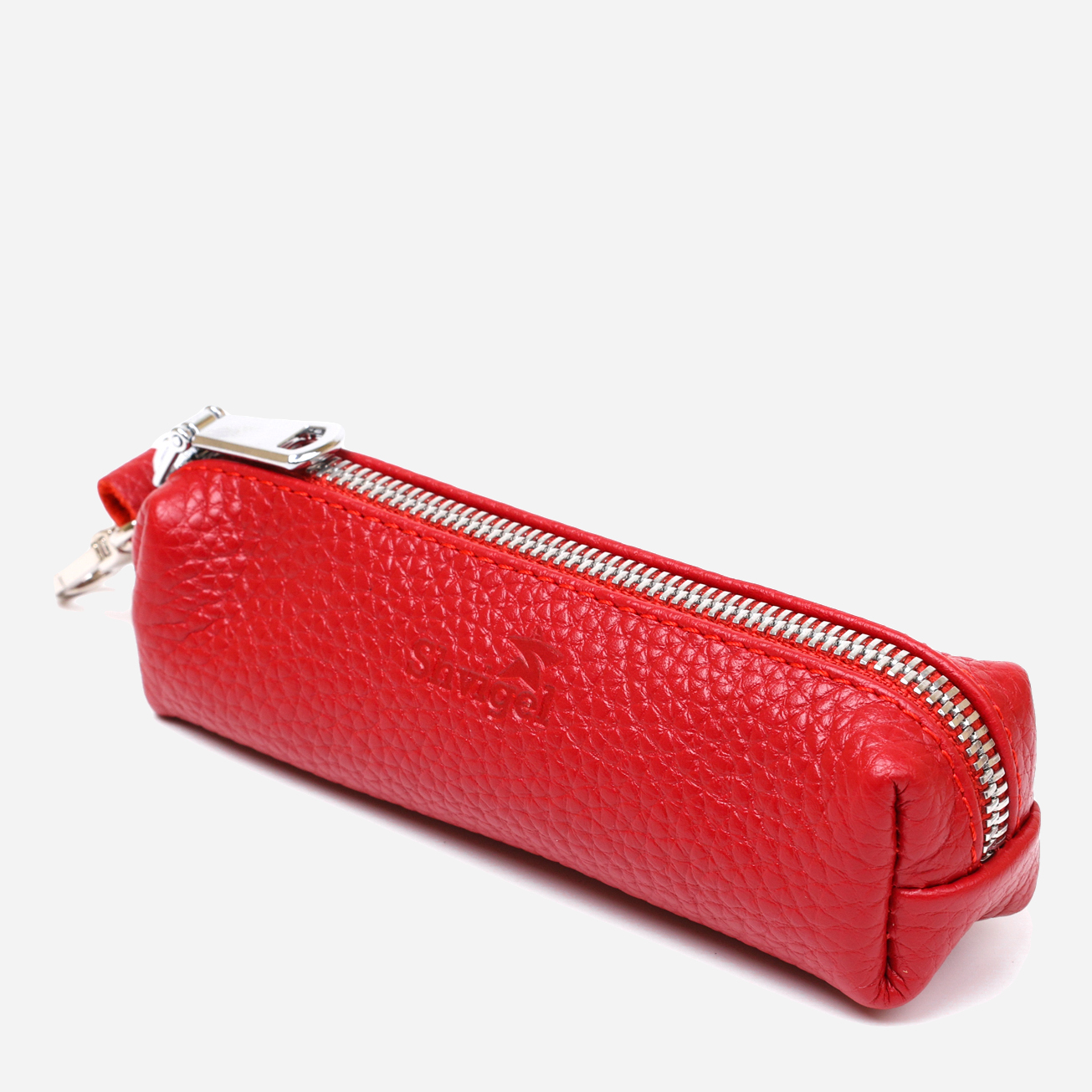 

Женская ключница кожаная Shvigel leather-16537 Красная