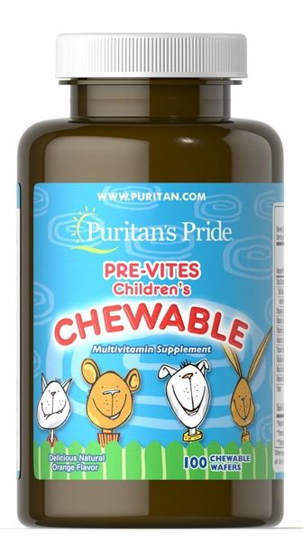 

Витамины для детей Pre-Vites Children's Multivitamin 100 жевательных таблеток (PP439)
