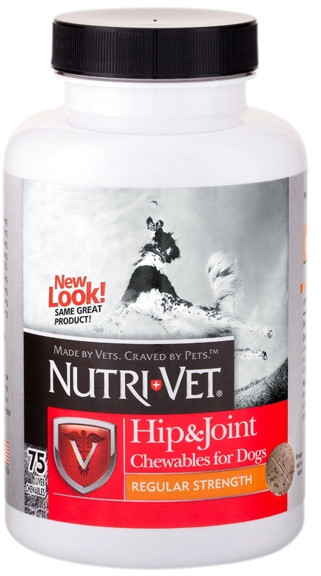 

Добавка пищевая Nutri-Vet Hip Joint Regular 1 уровень, хондроитин и глюкозамин для собак, с МСМ 180 табл.