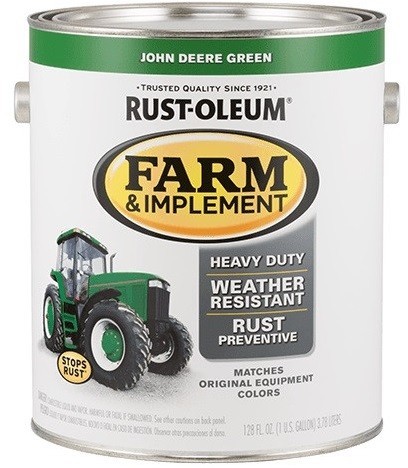 

Эмаль для техники по металлу Rust Oleum зелёная (John Deere), банка 3,78л (арт.7434402)