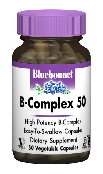 

Комплекс витаминов В B-Complex 50 Bluebonnet Nutrition 50 капсул (BB110)