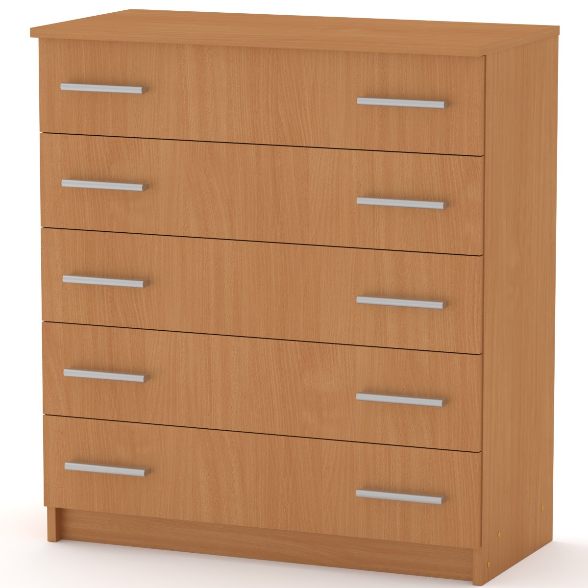 

Комод с телескопическими направляющими Компанит 5П Бук (80,3х38х89,1 см)