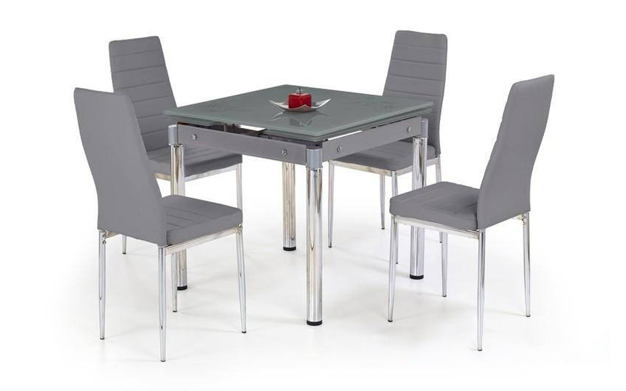 

Стол обеденный Kent chrome steel grey Halmar