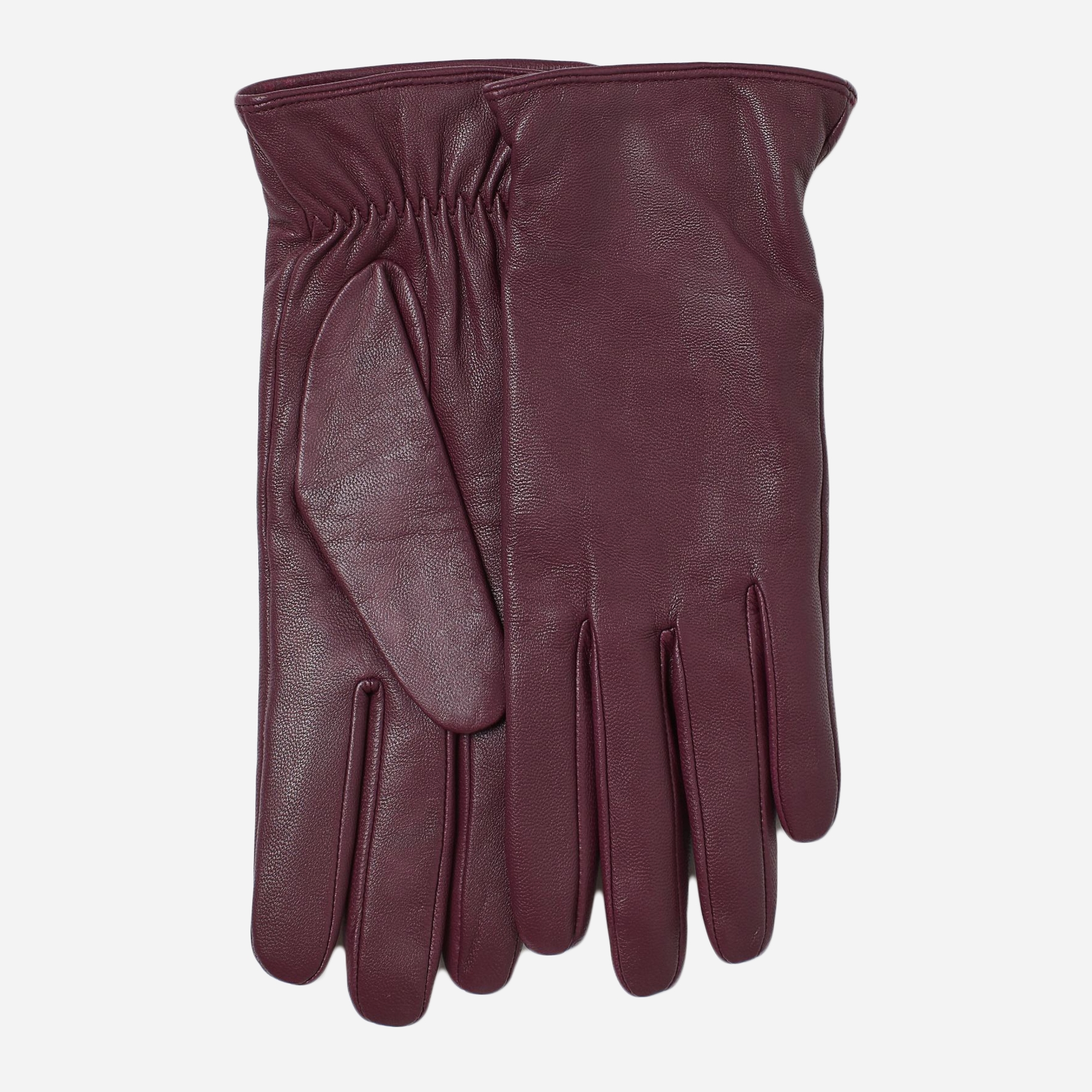 

Перчатки кожаные H&M 7547512abr M Бордовые