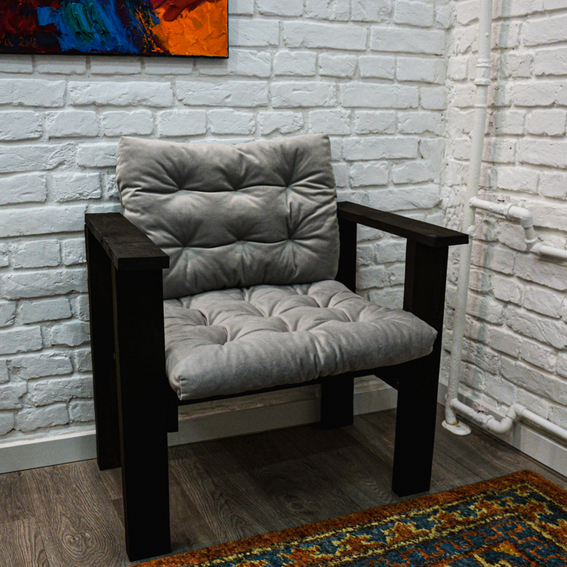 

Подушка для садового кресла Time Textile Velours GAINSBOROUGH Серый 13743-sp 40х40