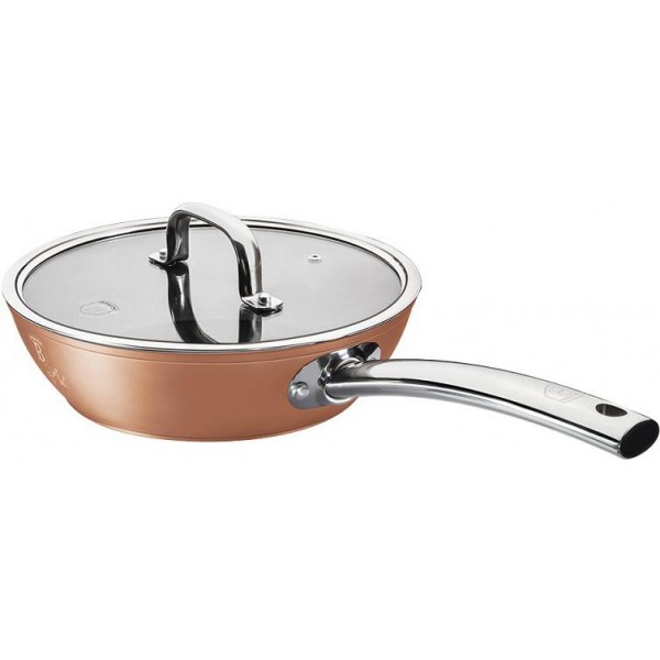 

Сковорода-сотейник Berlinger Haus Bronze Titan 24см с титановым покрытием, с крышкой