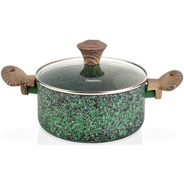 

Кастрюля Fissman Malachite 4.7л с антипригарным покрытием EcoStone