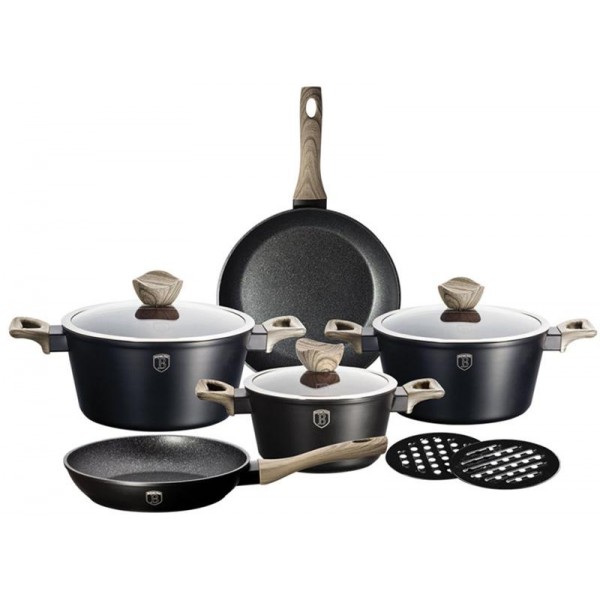 

Набор кухонной посуды Berlinger Haus Ebony Maple 10 предметов