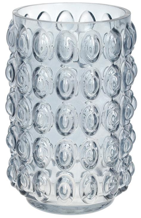 

Ваза декоративная Ancient Glass "Bubbles" 22х15см, стекло, голубой