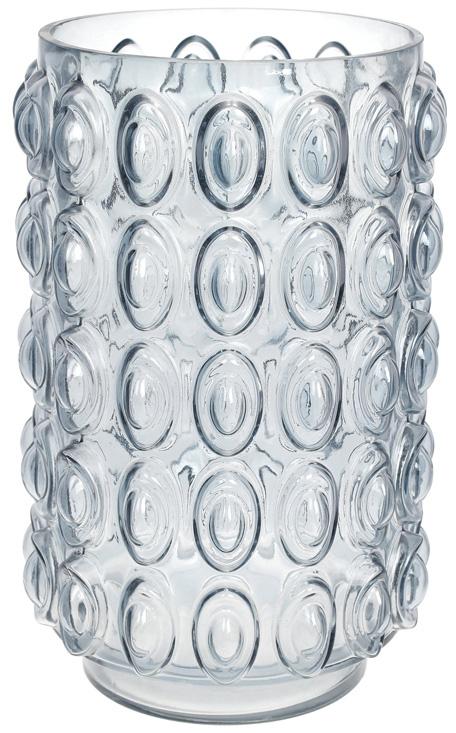 

Ваза декоративная Ancient Glass "Bubbles" 30х19см, стекло, голубой