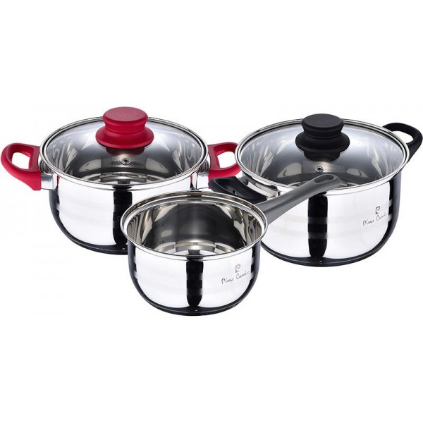 

Набор кухонной посуды Piesse Cardin Eclat 2 кастрюли 2.3л, 3.3л и ковш 1.6л