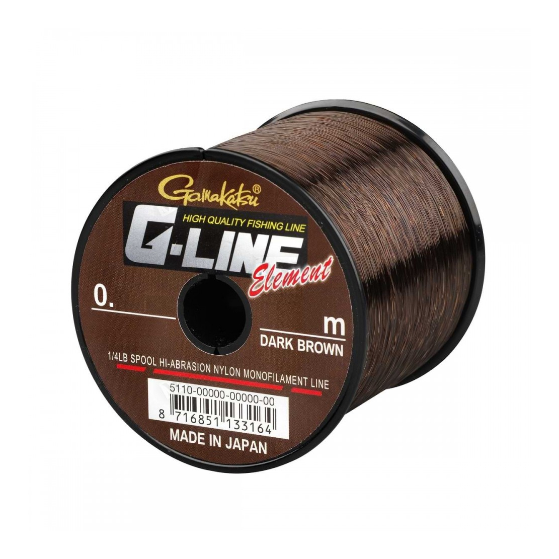 

Леска Gamakatsu G-Line Element Dark Brown 2270m 0.24mm, 4.10kg коричневый