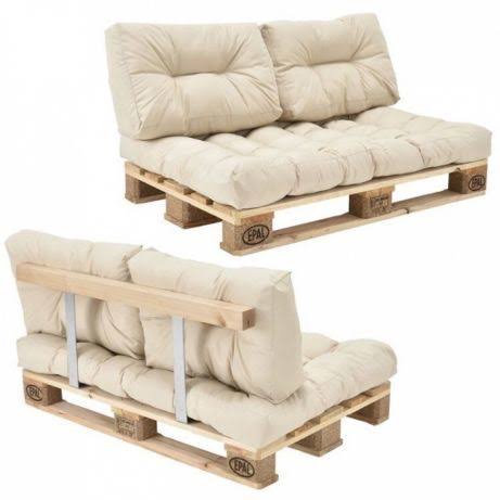 

Комплект подушек для мебели из палет Арт Деко Текстиль Brassica 1200x800x100 Бежевый