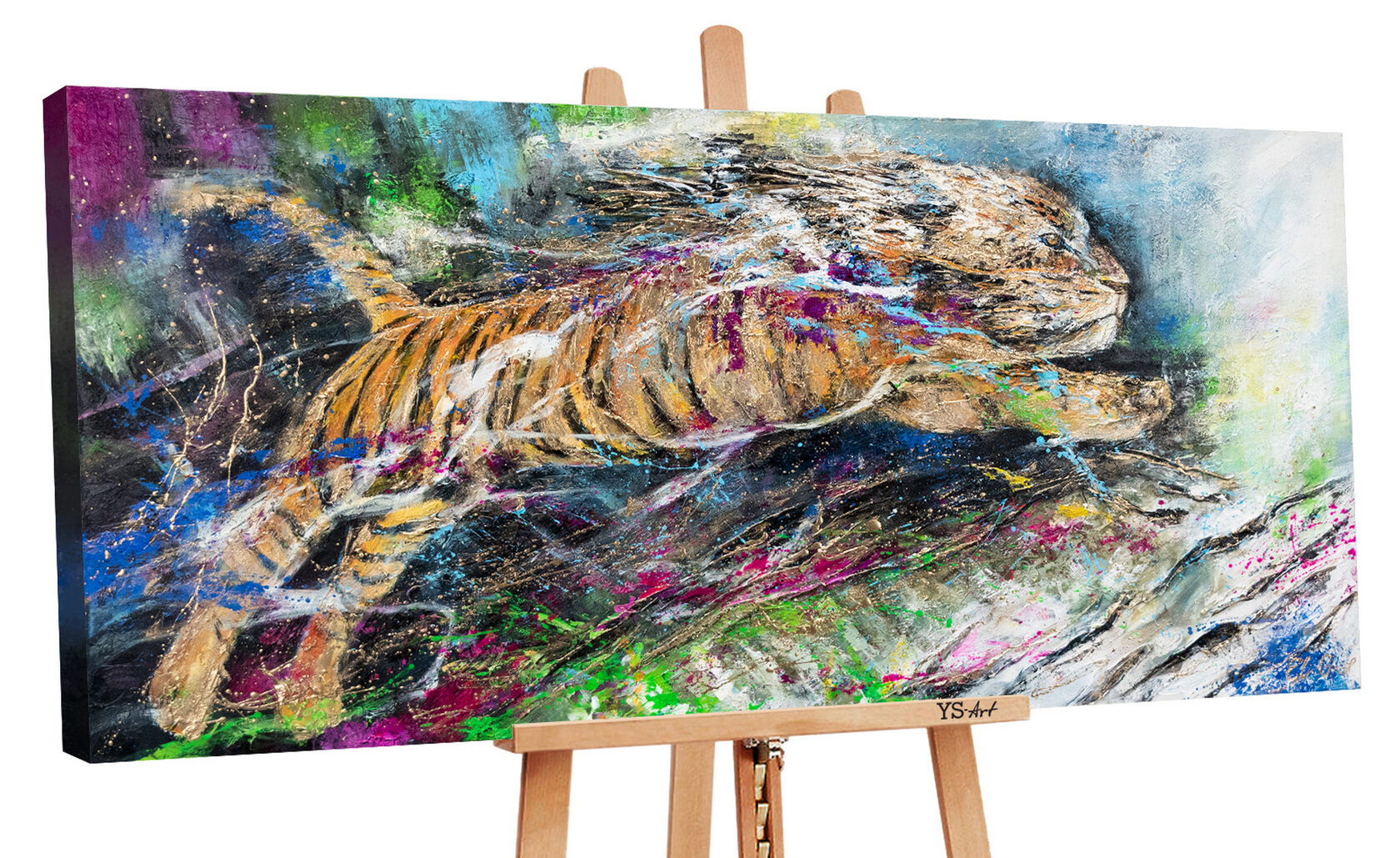 

Картина ручной работы YS Art «Энергия», 140×70 см (PS127А)
