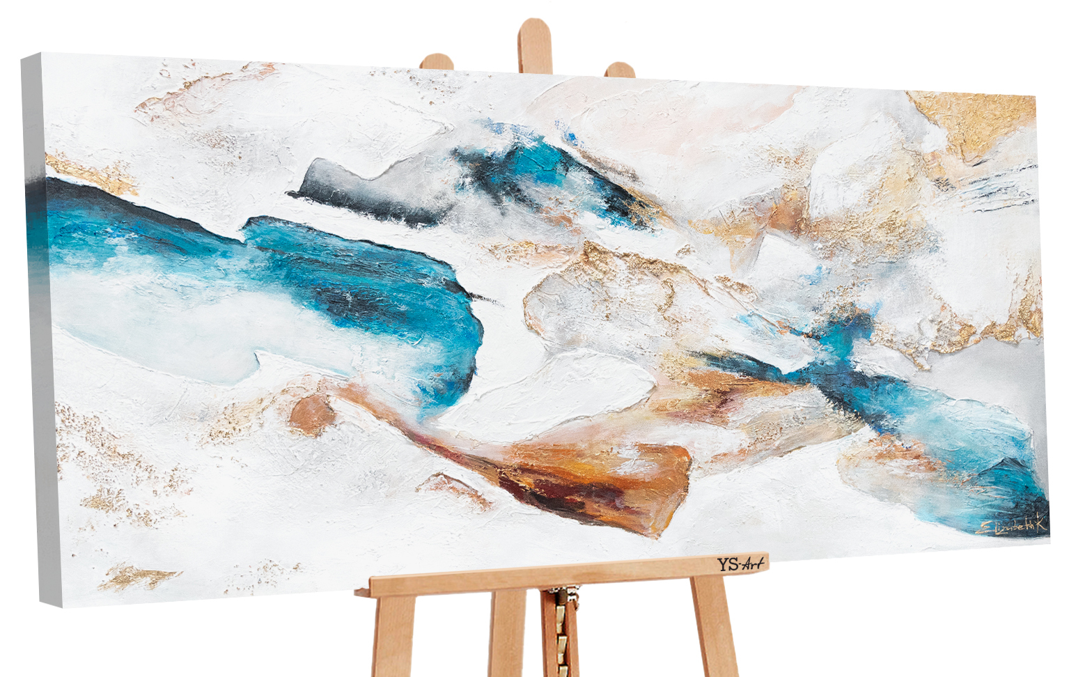 

Картина ручной работы YS Art «Изумруд», 200×100 см