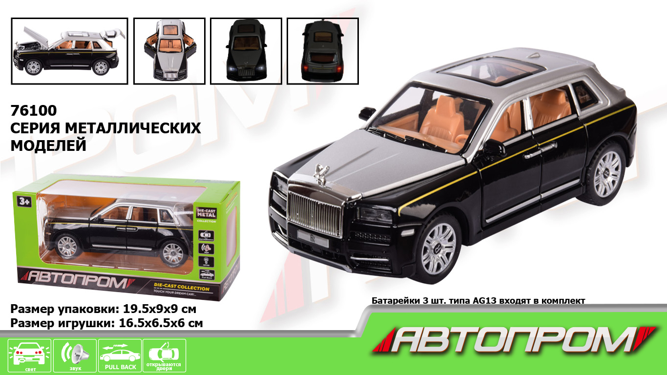 

Машина металл "АВТОПРОМ", в кор. – 19.5*9*9см 76100