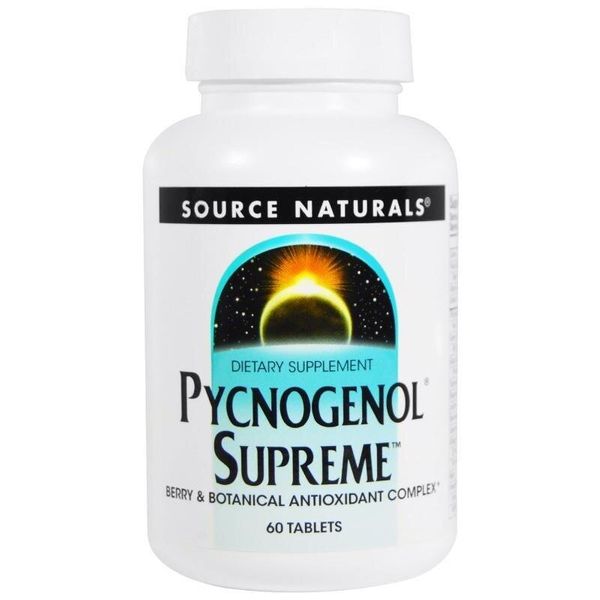 

Пикногенол (кора сосны) Pycnogenol Supreme Source Naturals 60 таблеток (SNS049)