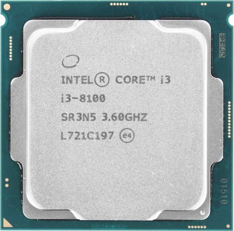 Процессор Intel Core i3-8100 3.60GHz/6MB/8GT/s (SR3N5) s1151, tray