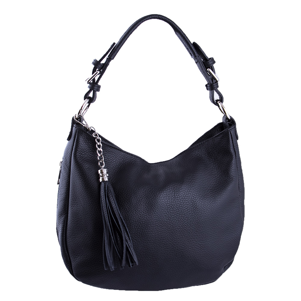 

Сумка мешок женская кожаная Genuine leather 16817 черная