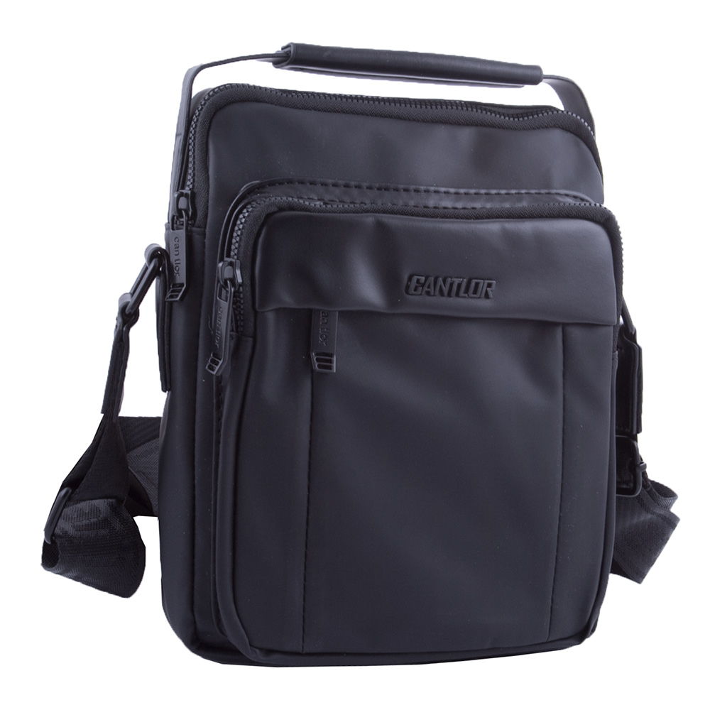 

Сумка мужская тектильная через плечо Cantlor 21678 черная