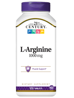 

L-Аргинин L-Arginine 21st Century 1000 мг 100 таблеток (С21001)