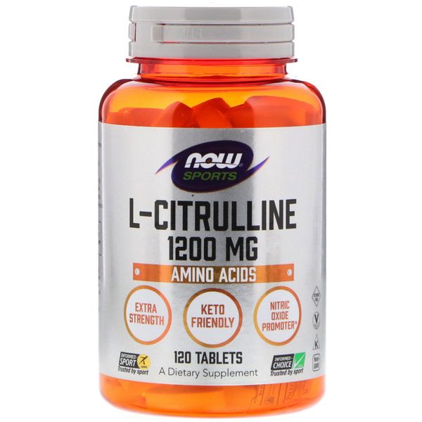 

Цитруллин L-Citrulline Now Foods 1200 мг 120 таблеток (NF115)