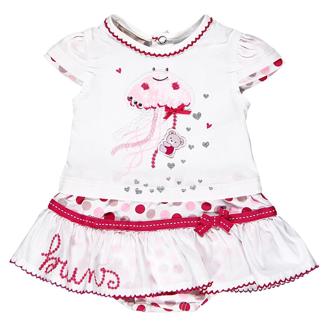 

Детский комплект белый боди и юбка BRUMS 141BCEM007 56 см