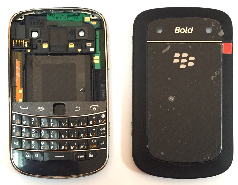 

Задняя часть корпуса BlackBerry 9900 Bold Black Complete Оригинал