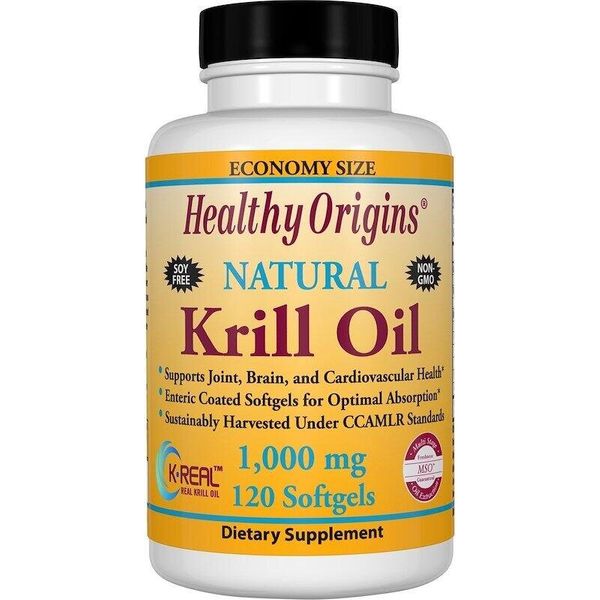 

Масло криля Krill Oil Healthy Origins ваниль 1000 мг 120 капсул (HO049)