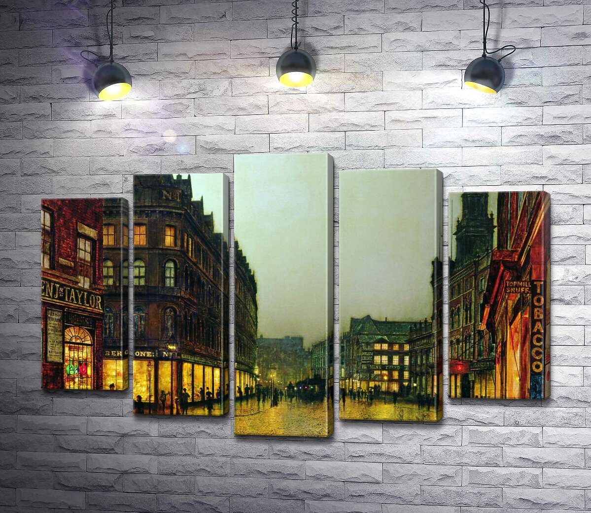 

Модульная картина ArtPoster Боар Лейн, Лидс (Boar Lane, Leeds) - Джон Эткинсон Гримшоу (John Atkinson Grimshaw) 130x86 см Модуль №26