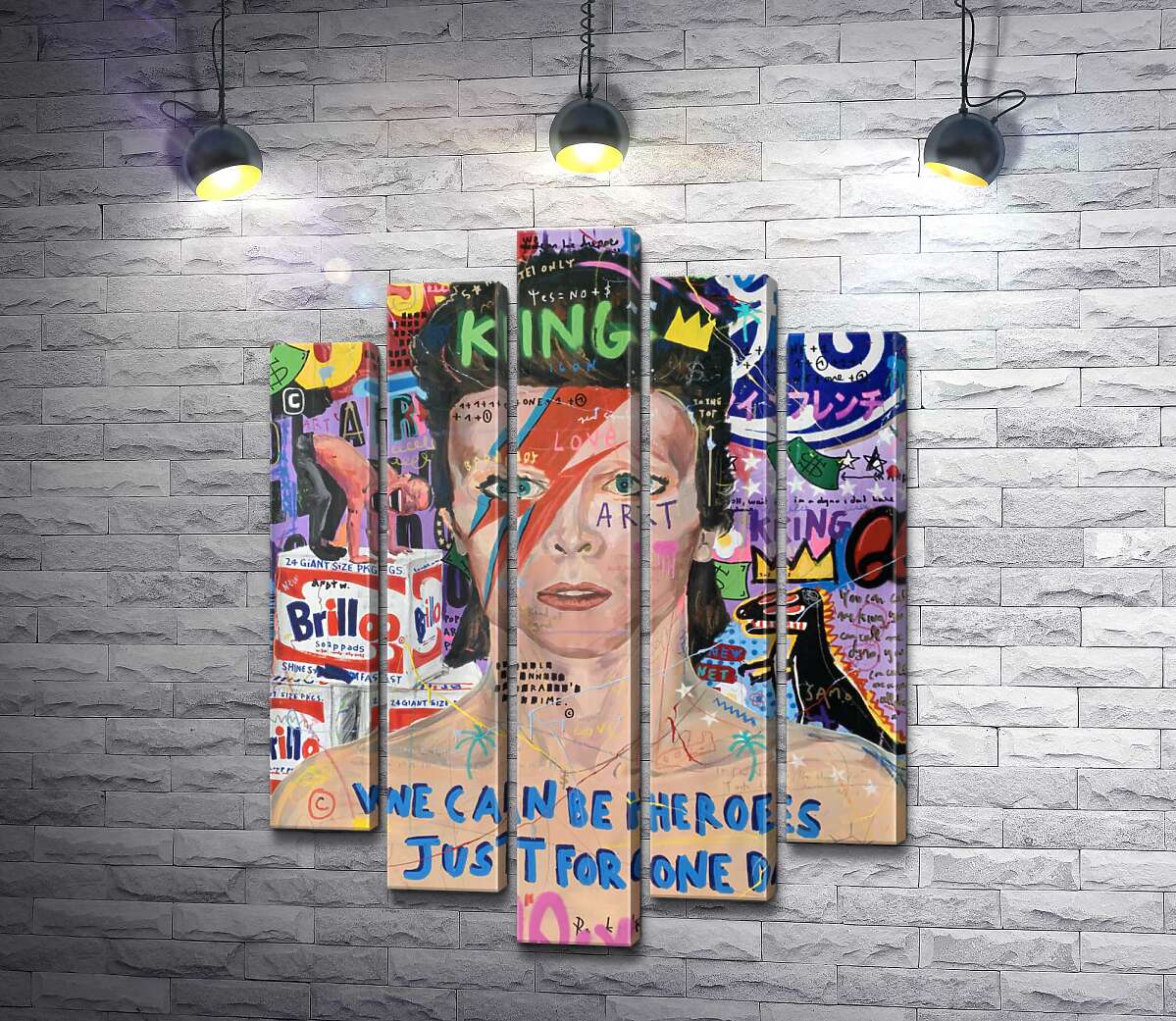 

Модульная картина ArtPoster Бови Больт (Bowie Bolt) - Джисбар 130x175 см Модуль №26