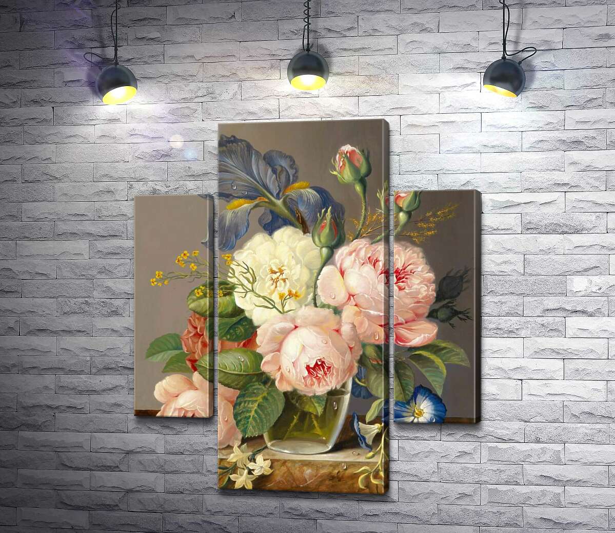 

Модульная картина ArtPoster Винтажный букет цветов 131x158 см Модуль №7