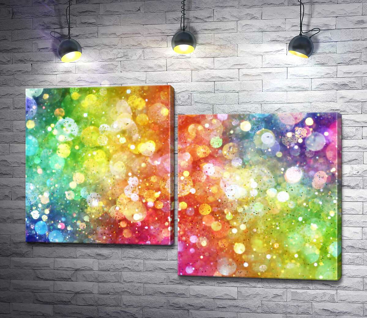 

Модульная картина ArtPoster Блеск радужных оттенков 130x88 см Модуль №5